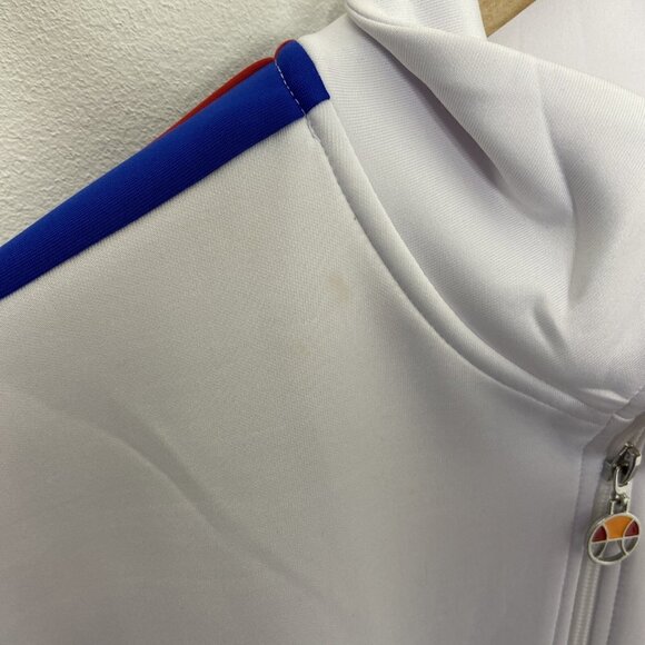 Ellesse Men XS White Blue Track Performance Jacket - Picture 7 of 9